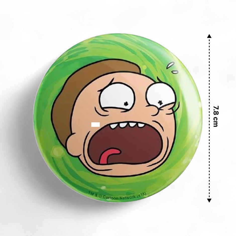 House Of Festivals Morty Head - Rick And Morty Official Badge