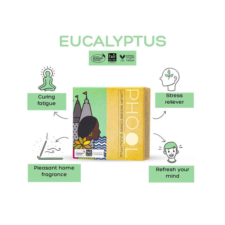 Phool Citronella & Eucalyptus Dhoop Cones Mosquito Repellent