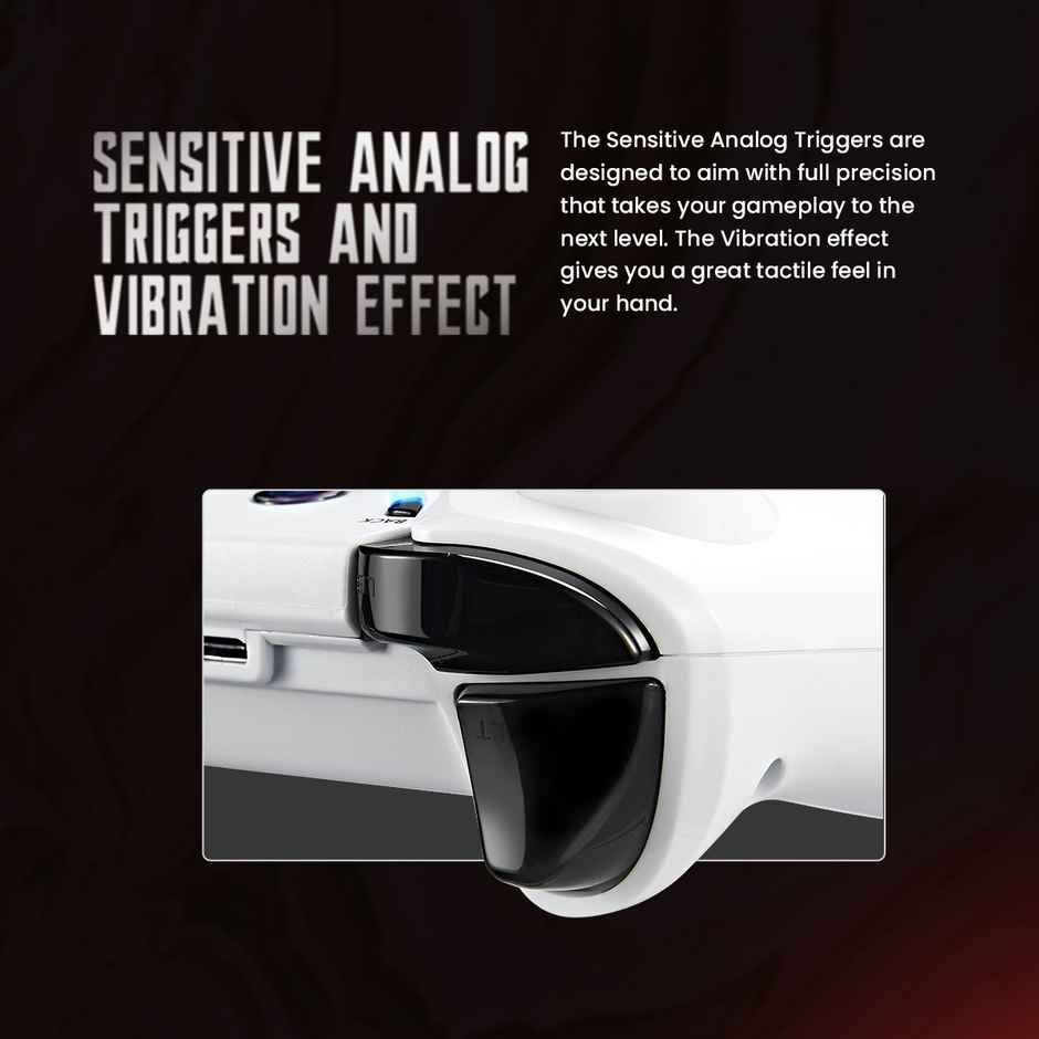 Cosmic Byte Ares Wireless Controller For Pc Magnetic Triggers Usb Extension Cable (White)