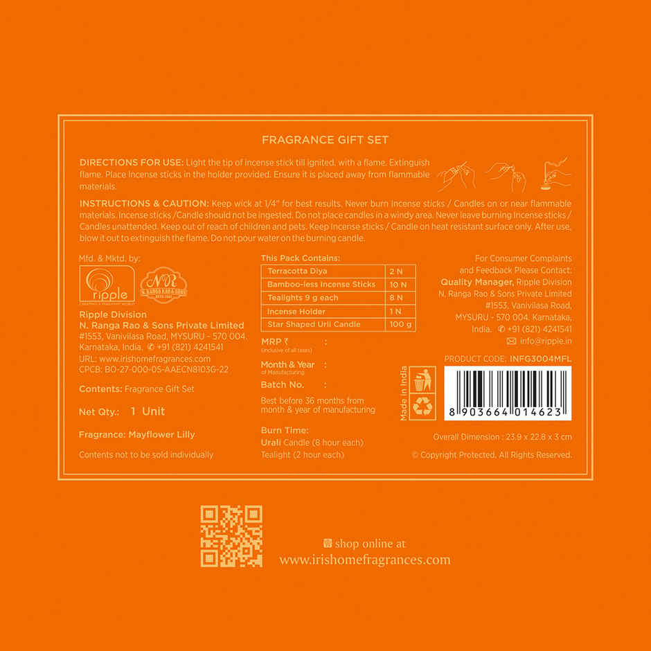 Light & Fragrance Urli Candle Festive Gift Box | Gift Hampers | Iris