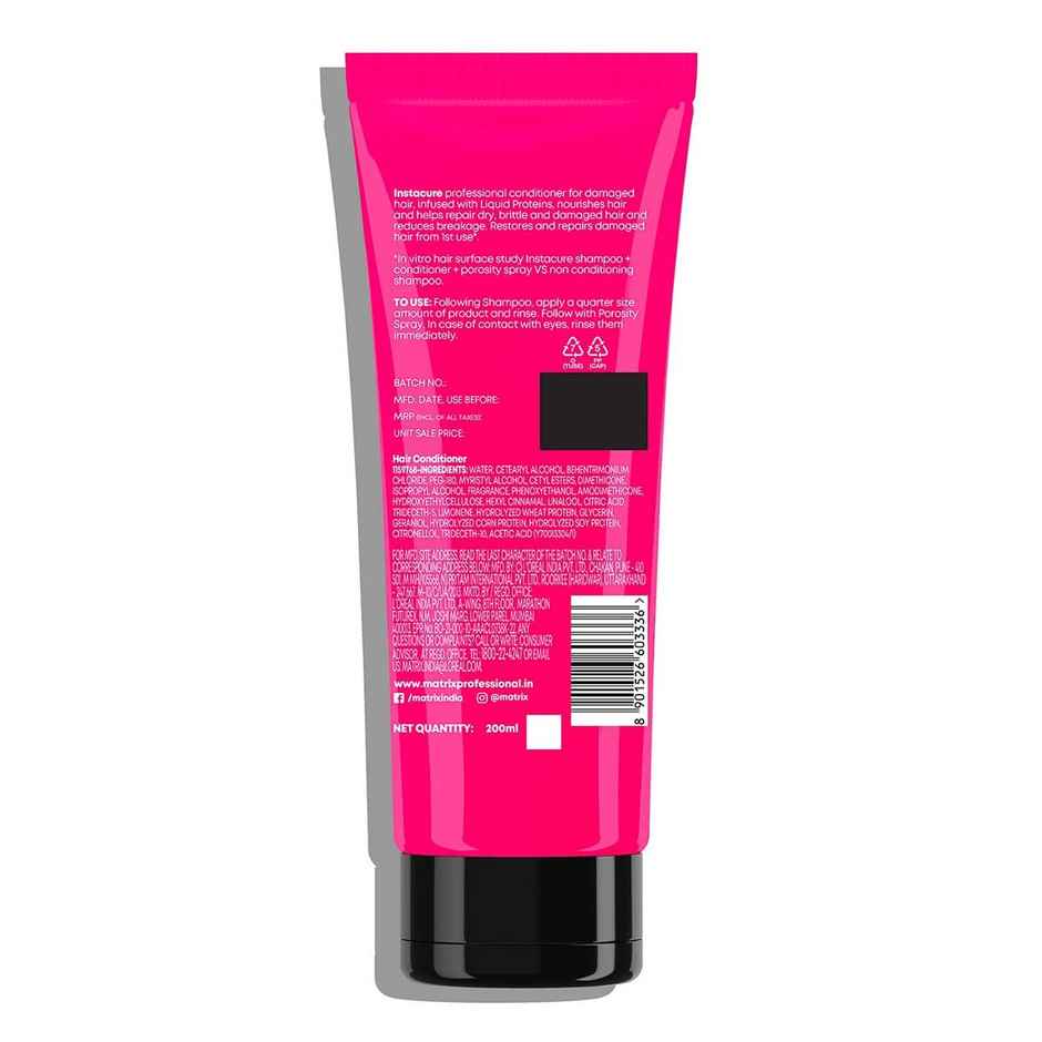 Matrix InstaCure Liquid Protein Conditioner for Damaged Hair | Reduced Split Ends & Breakage