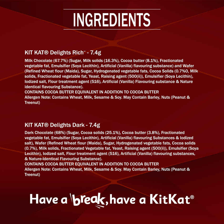 Nestle KitKat Delights Gift Box | Rich & Dark Minis