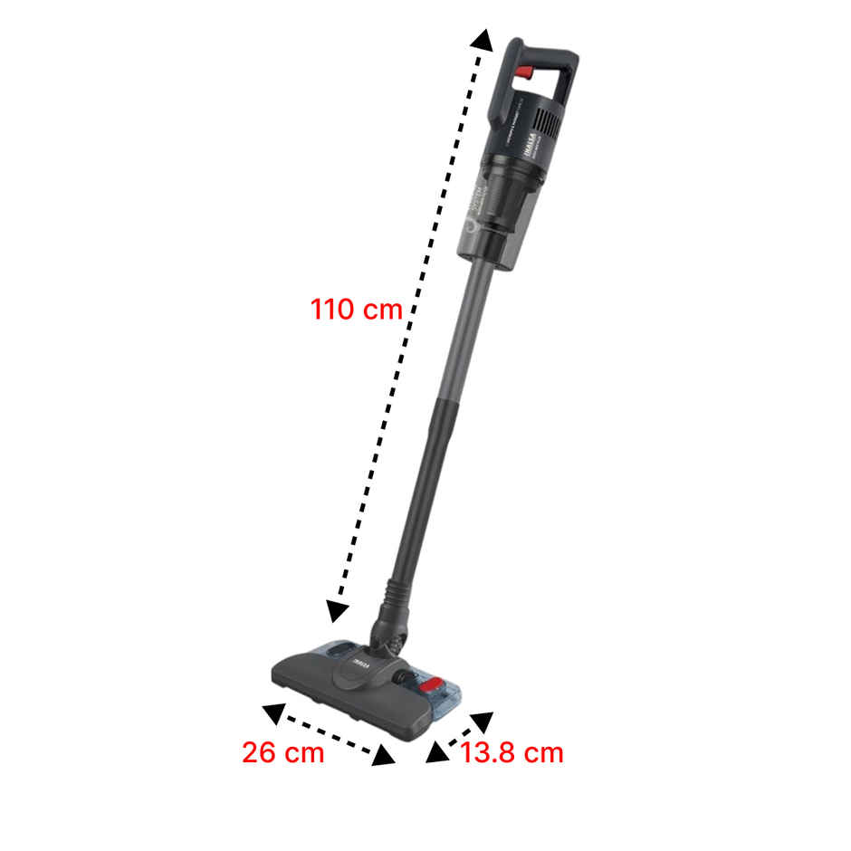 INALSA Vacuum Cleaner Ozoy Mop Plus, 800 W, 16 KPA Suction,5 Level Efficient Filtration