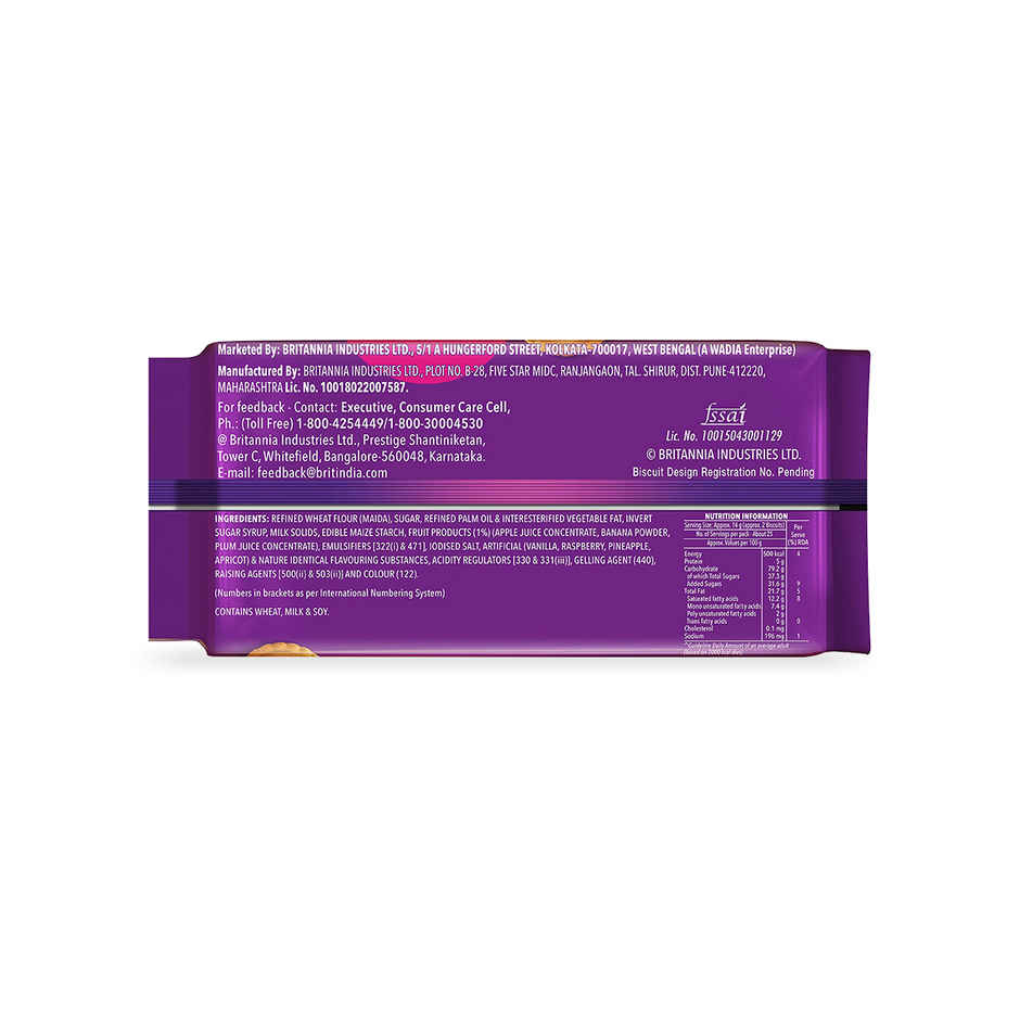 Britannia Jimjam Pops, Crunchy Cookie Vanilla creme Biscuits