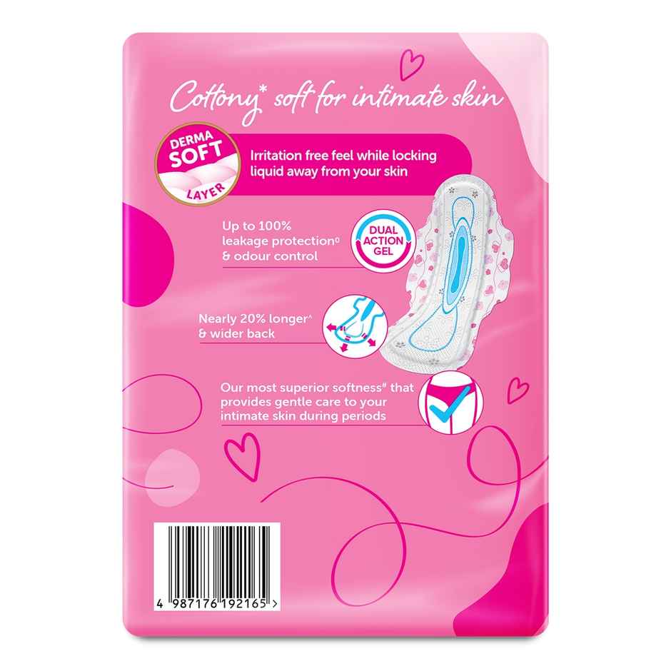 Whisper Ultra Skin Love Soft Sanitary Pads for Women, XL 50 Napkins