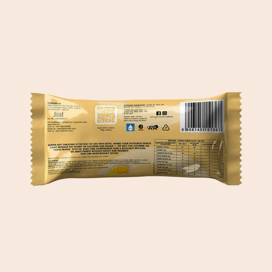 NOTO Alphonso Mango Sugar Free, Guilt Free Duet
