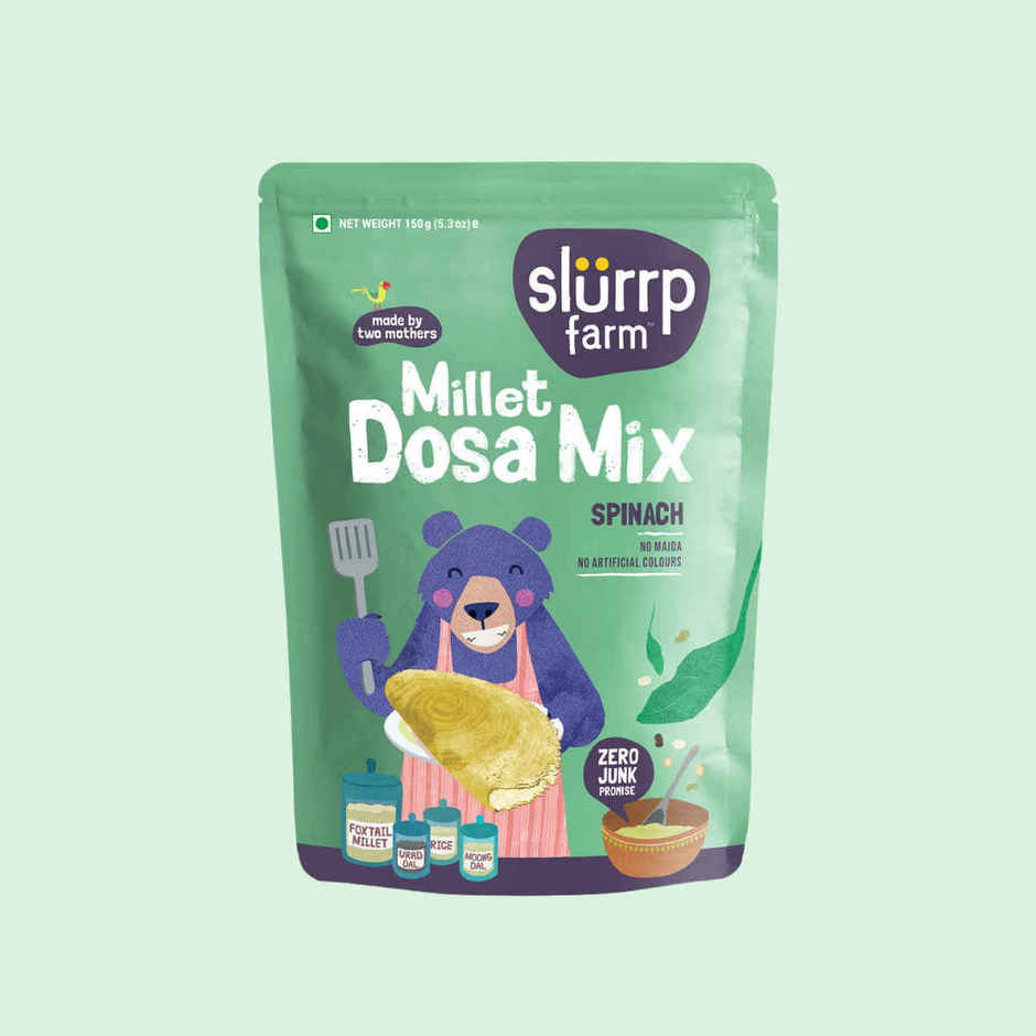 Slurrp Farm High Protein Millet Spinach Dosa Instant Mix | Natural And Healthy Food