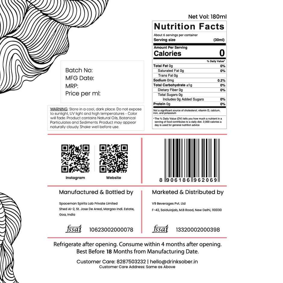 Sober Non-Alchoholic Pink Gin