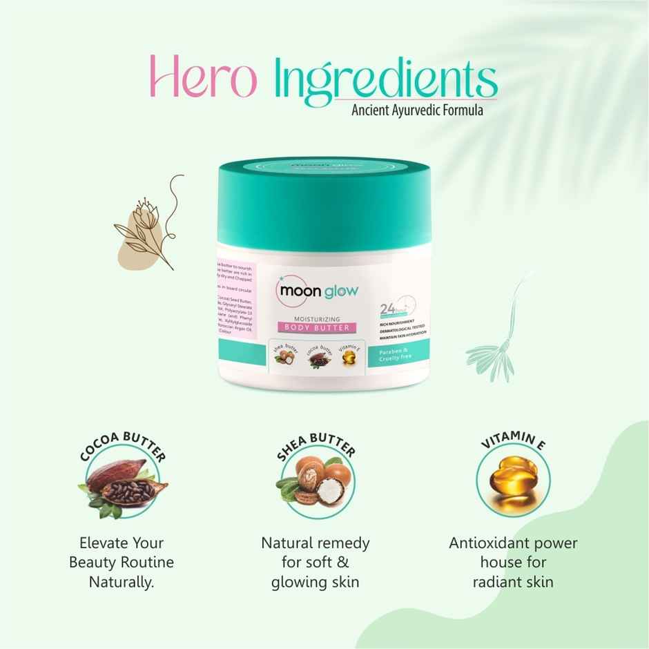 Moon Glow Body Butter Moisturisin | Fast Absorb & Locked Hydration