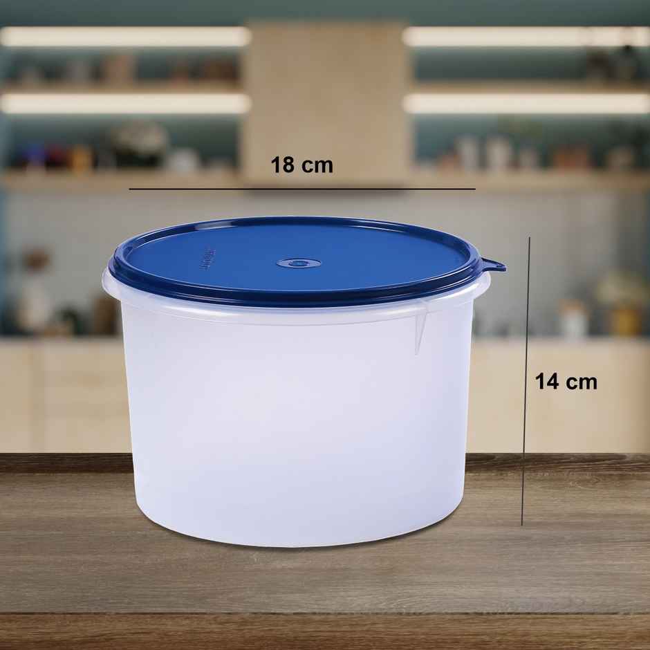 Signoraware Store Well Container Round 3.5 Ltr - Mod Blue