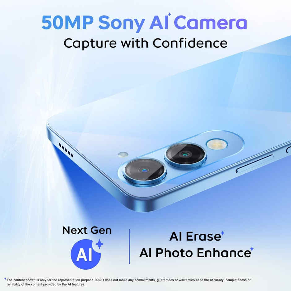 iQOO Z10 Lite 5G | Titanium Blue, 6GB RAM, 128GB Storage