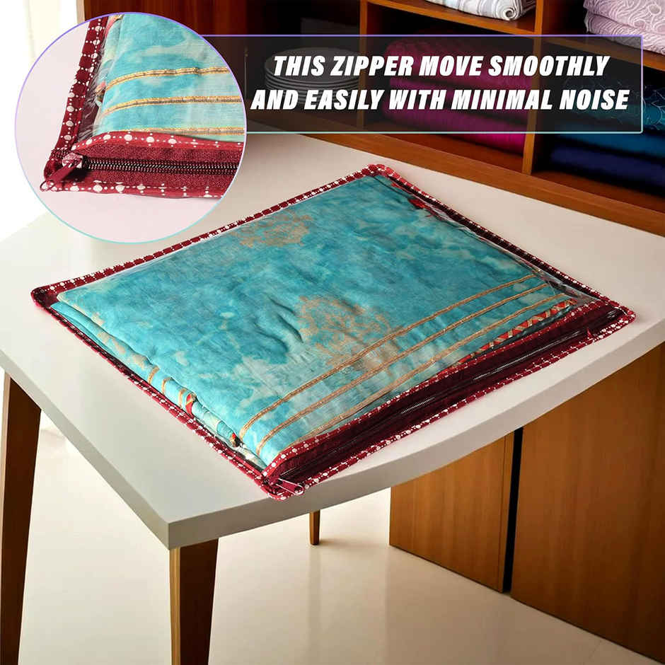 Kuber Industries Clothes Organizer For Wardrobe (Pack of 12) - Single Storage Organizer (Maroon)