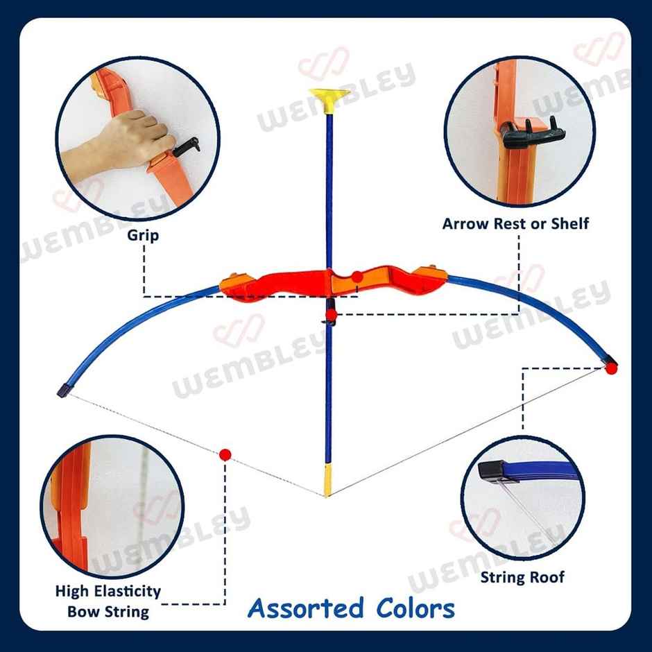 Wembley Bow and Arrow Archery Set for Kids and Adults - Includes Target Board