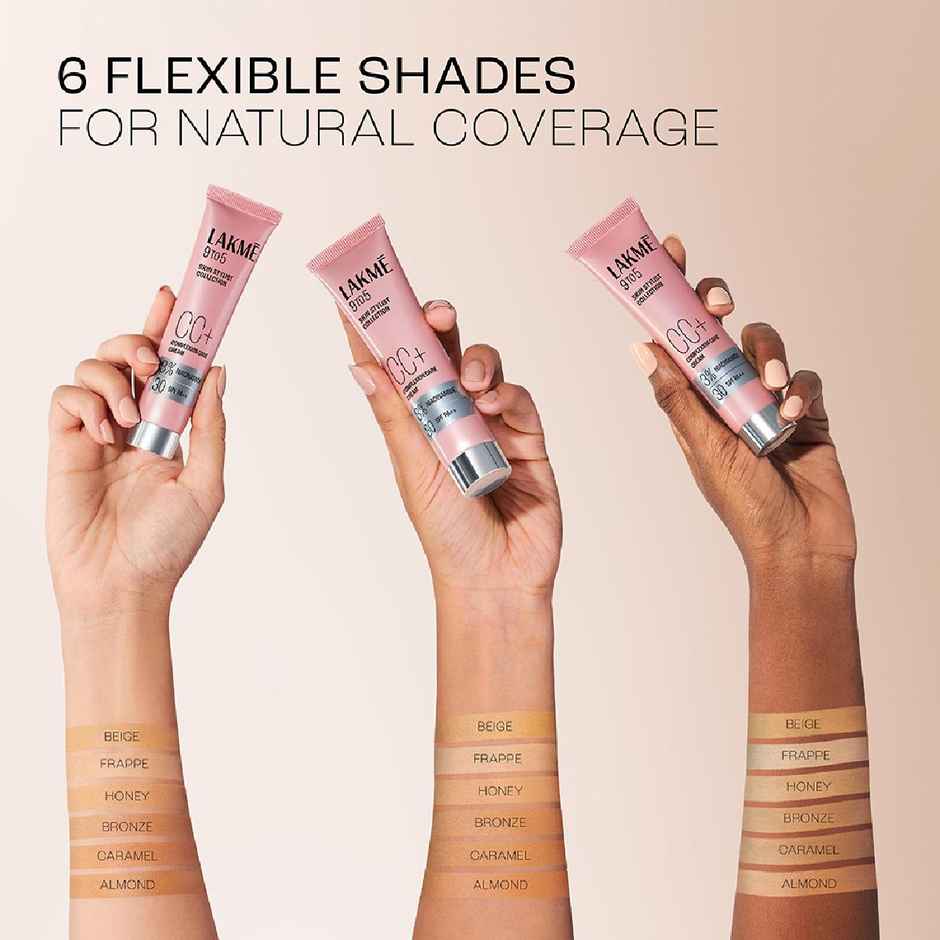 Lakme 9 To 5 Cc Cream Beige With 3% Niacinamide Complex  Spf 30 Pa++