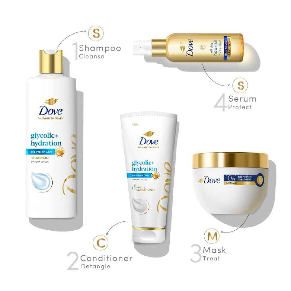 Dove Glycolic Hydration Xl Shampoo Combo