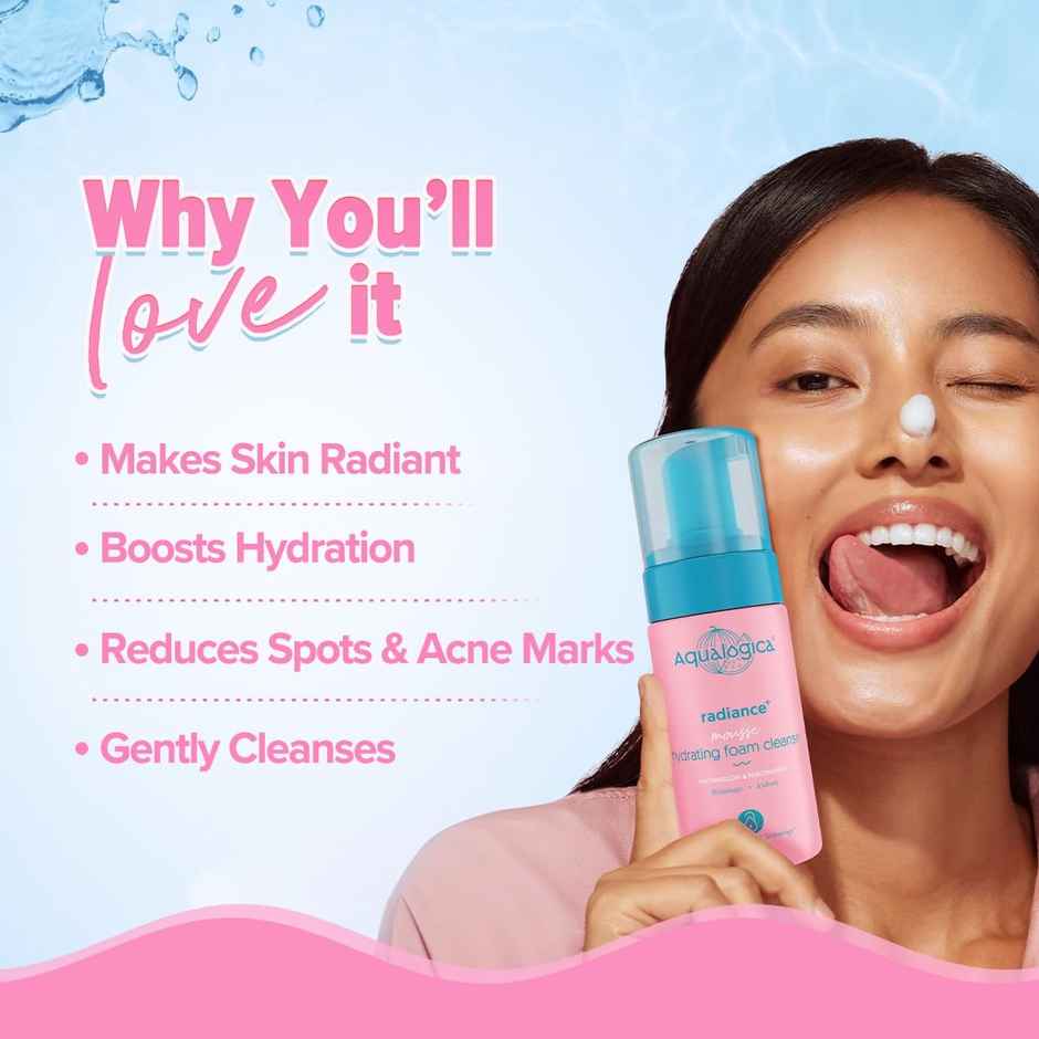Aqualogica Radiance+ Mousse Hydrating Foam Cleanser