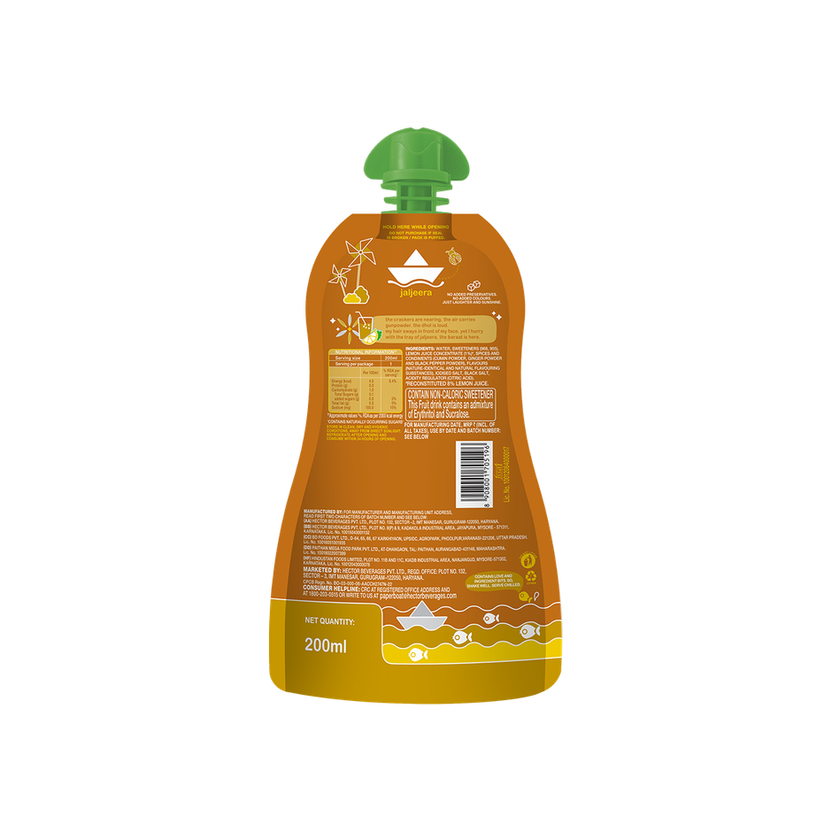 Paper Boat Jaljeera Zero Added Sugar Drink