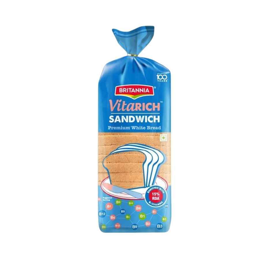 Britannia Vitarich Sandwich Premium White Bread Combo