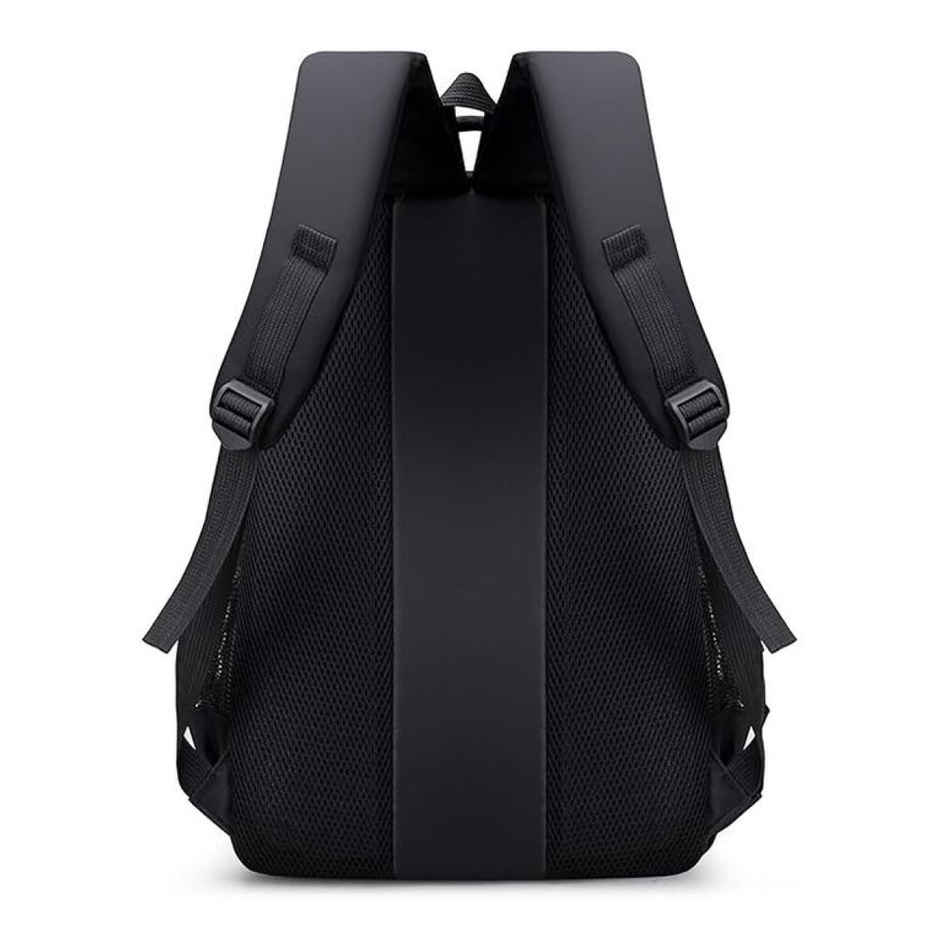 Fur Jaden Unisex Solid PU 35 L Top Handle Laptop Backpack | Black - 15.6 Inches