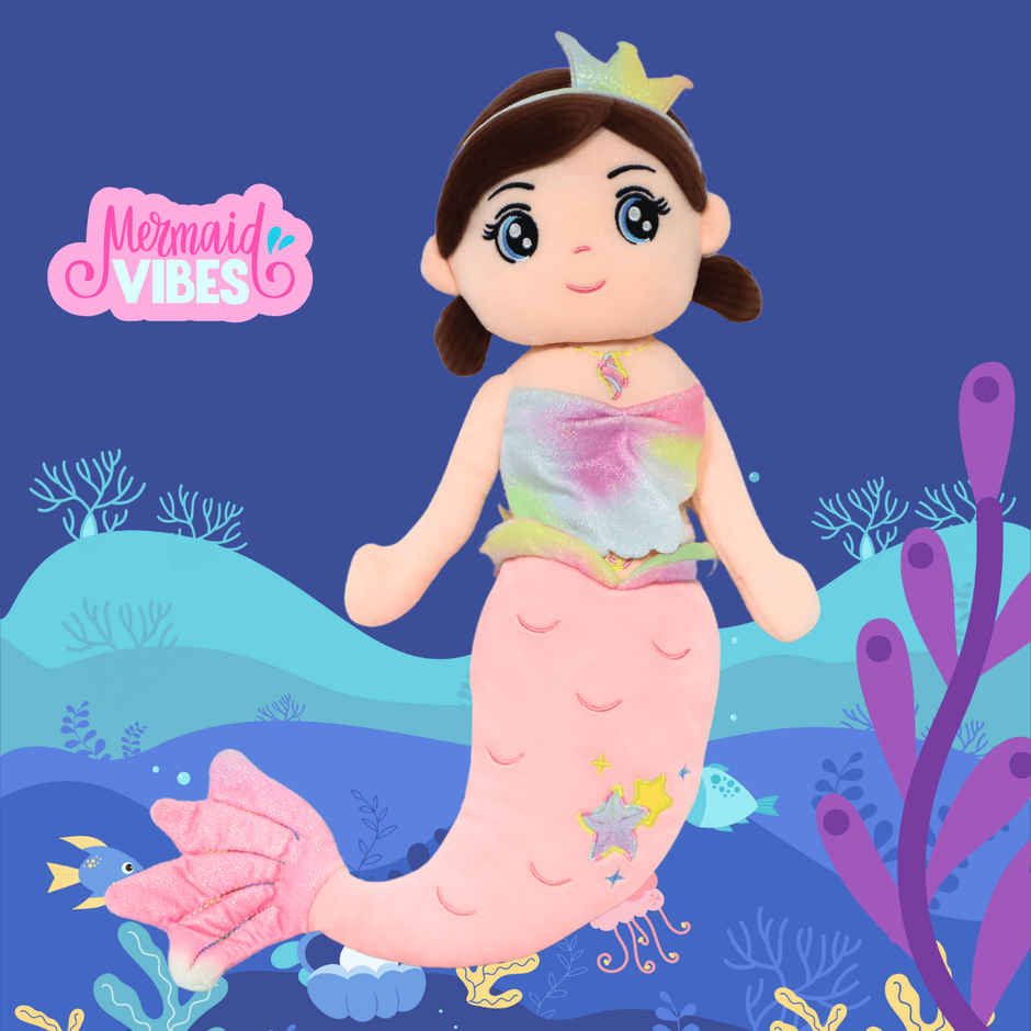 Toytales Cute Mermaid Soft Toy | Doll Plushie For Girls Kids 60 cm | Toy For Girls