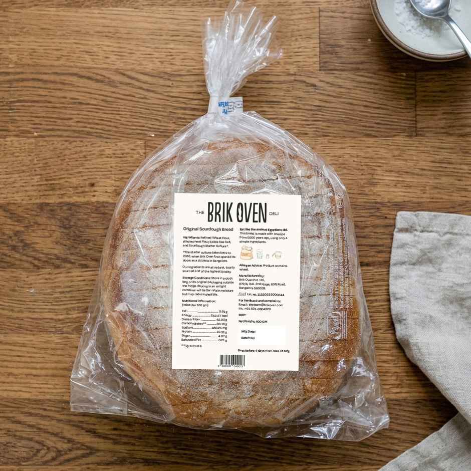 Brik Oven Artisinal Sourdough Bread (400g) & Brik Oven Sour Cream (200g) Combo