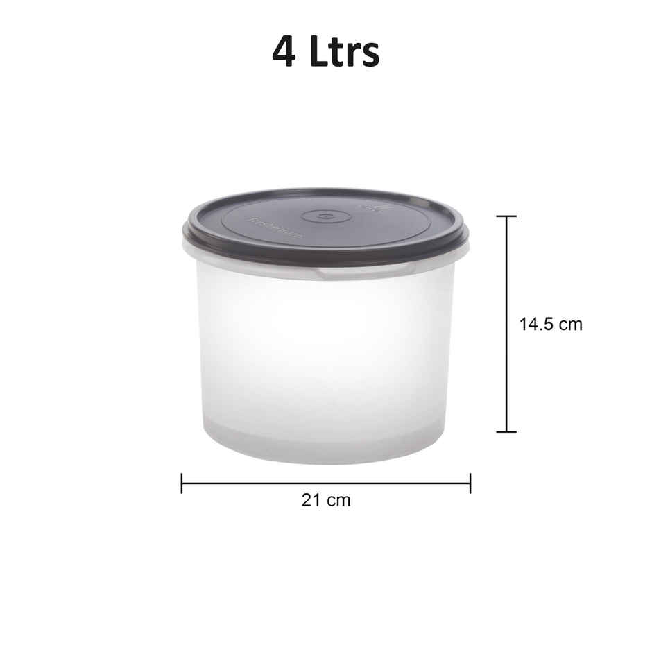Joyo Fresherware Round Plastic Multipurpose Container| Airtight | Leakproof | 4 L | Assorted