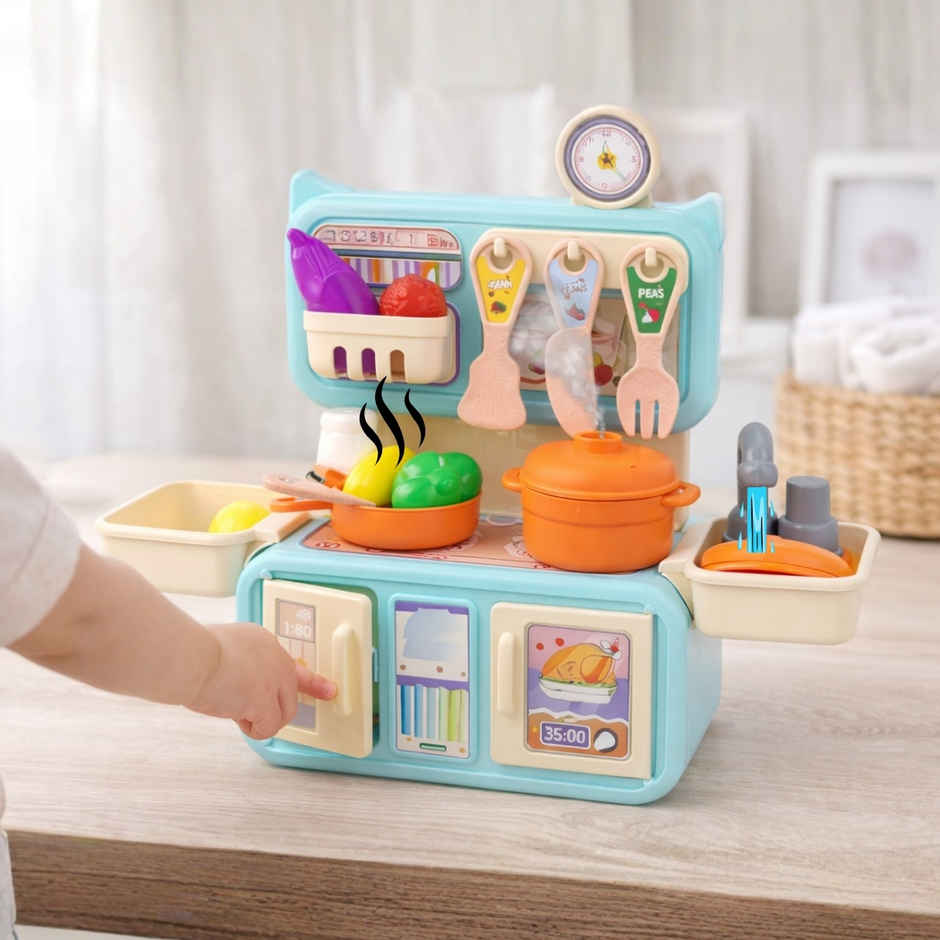 Toytale Kitchen Set | Kids & Girls Cooking Play Set | Birthday Gift for Kids 3+