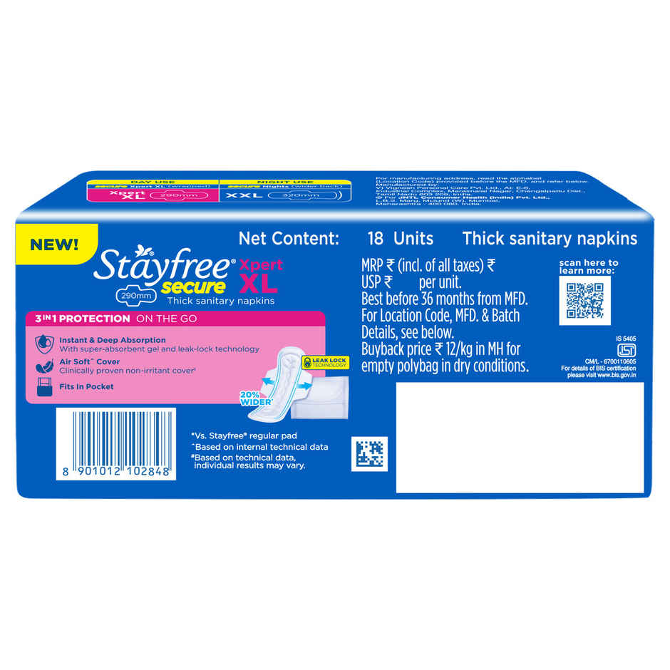 Stayfree Secure Xpert XL