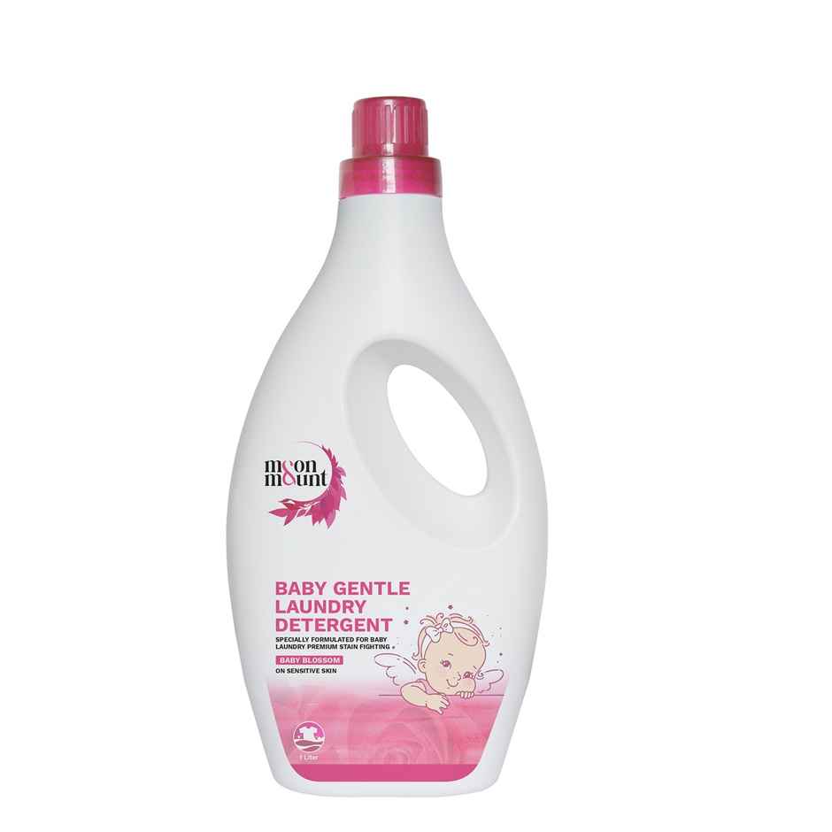 Moon And Mount Baby Laundry Liquid Detergent Washing Liquid For Baby Clothes Leaf Love (Rose) 1 l