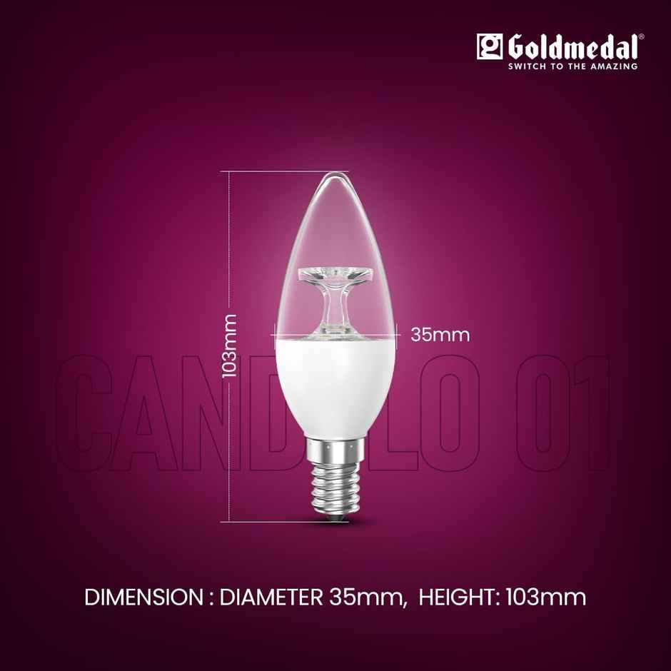 Goldmedal Candylo 01 Candle Bulb - Warm White