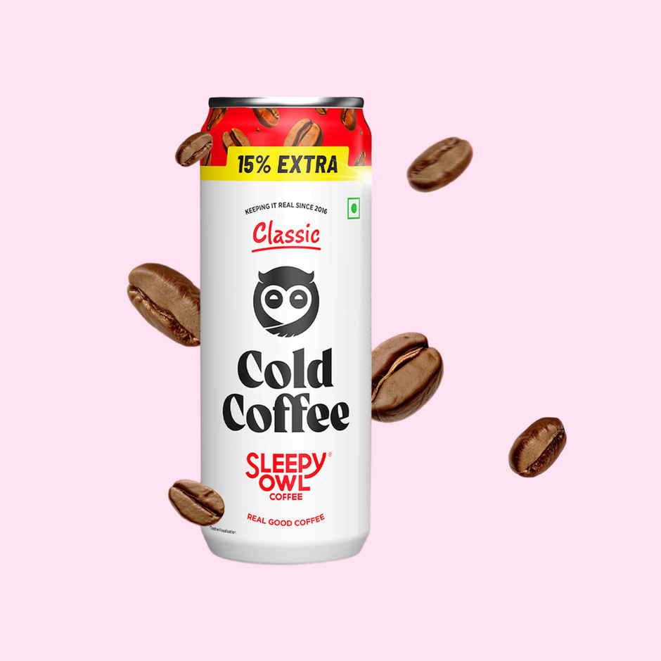 Sleepy Owl Classic Cold Coffee Can | Ready to Drink Coffee Beverage