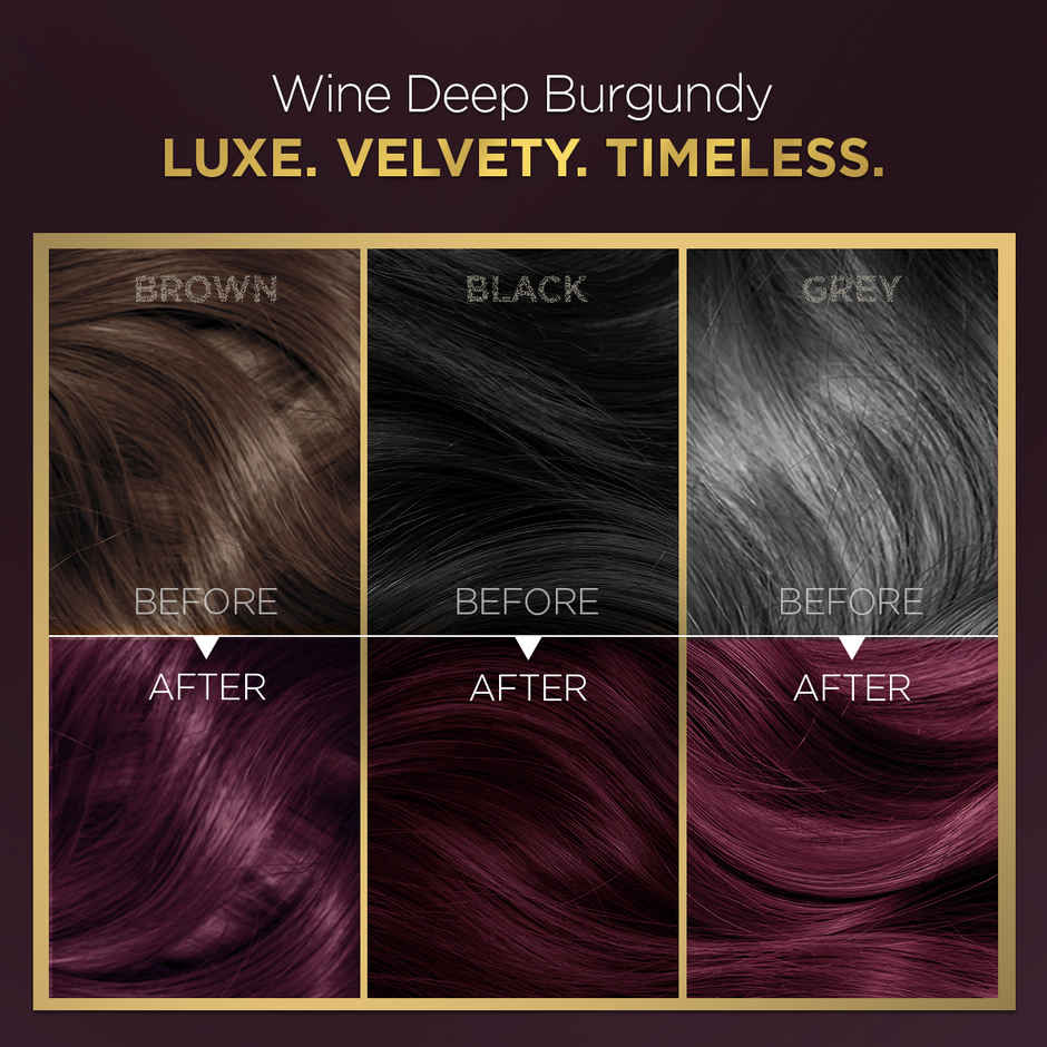 Bblunt Salon Secret High Shine Conditioning Hair Colour | Wine Deep Burgundy