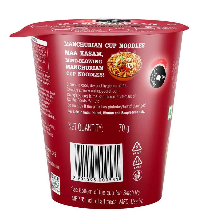 Chings Secret Manchurian Cup Noodles | Ready in 6-7 minutes | Easy to Make | Pre-Seasoned
