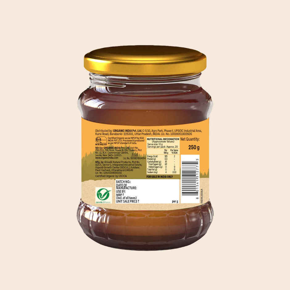 A Tata Product - Organic India Himalayan Multi Floral Honey | Rich In Nutrients | Antioxidants