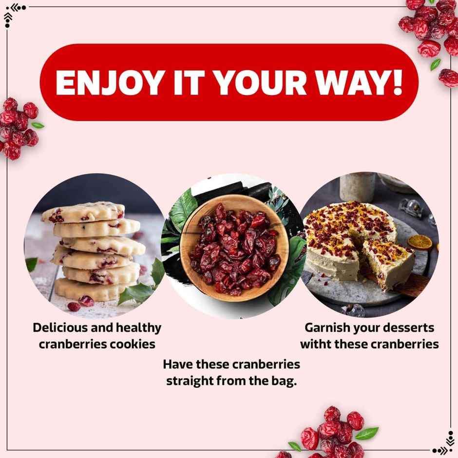 Wonderland Foods Vrat Sliced Dried Cranberries