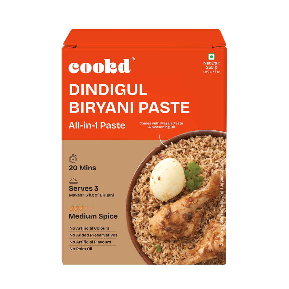Cookd Dindigul Biryani Masala Paste - Ready to Cook