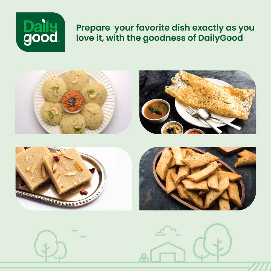 Chakki Atta(5kg), Daily Good Maida / Refined Wheat Flour(500gms) & Daily Good Besan / Gram Flour / Chana Besan(500gms) & Daily Good Sooji / Rava(500gms) Combo