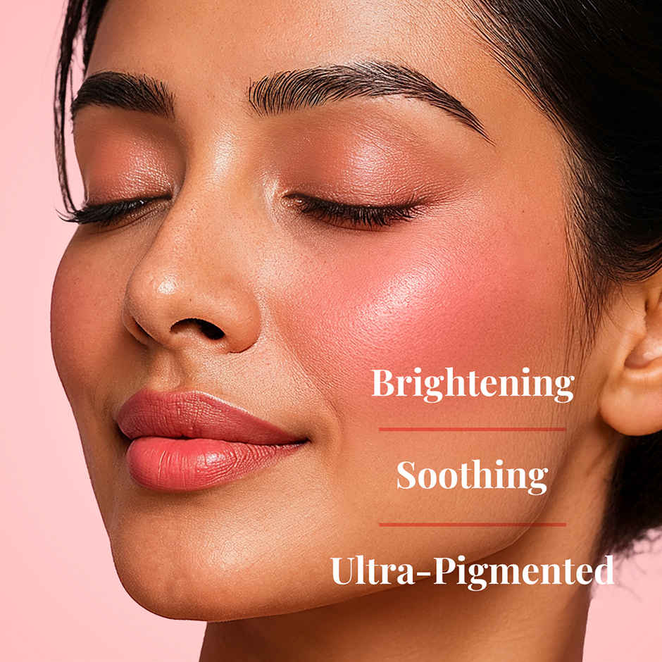 Just Herbs Peach Born To Blush Long Stay Dewy Stick With Shea For Eyes Cheeks And Lips