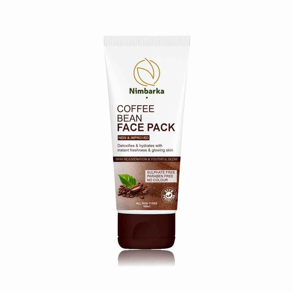 Nimbarka Coffee Bean Face Pack - Detoxify Hydrate & Brighten Skin With Pure Arabica Coffee