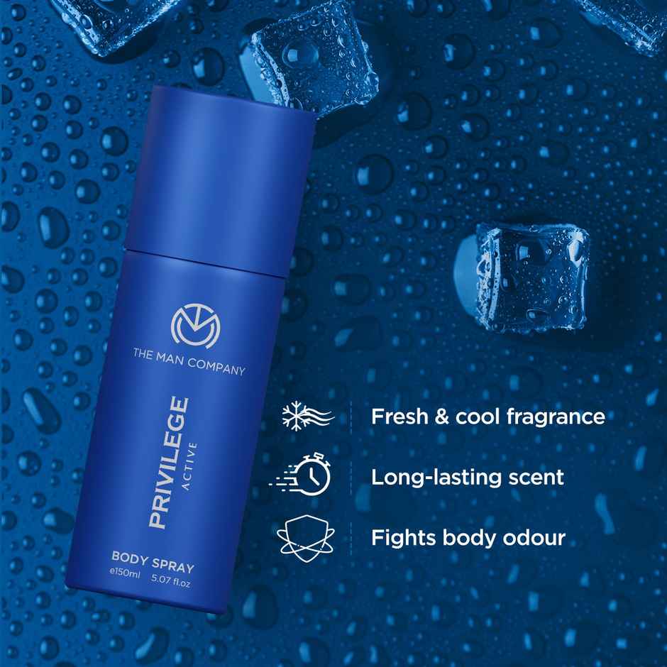 The Man Company Deodorants for Men - Privilege Active & Bold | Premium Fragrance Body Spray