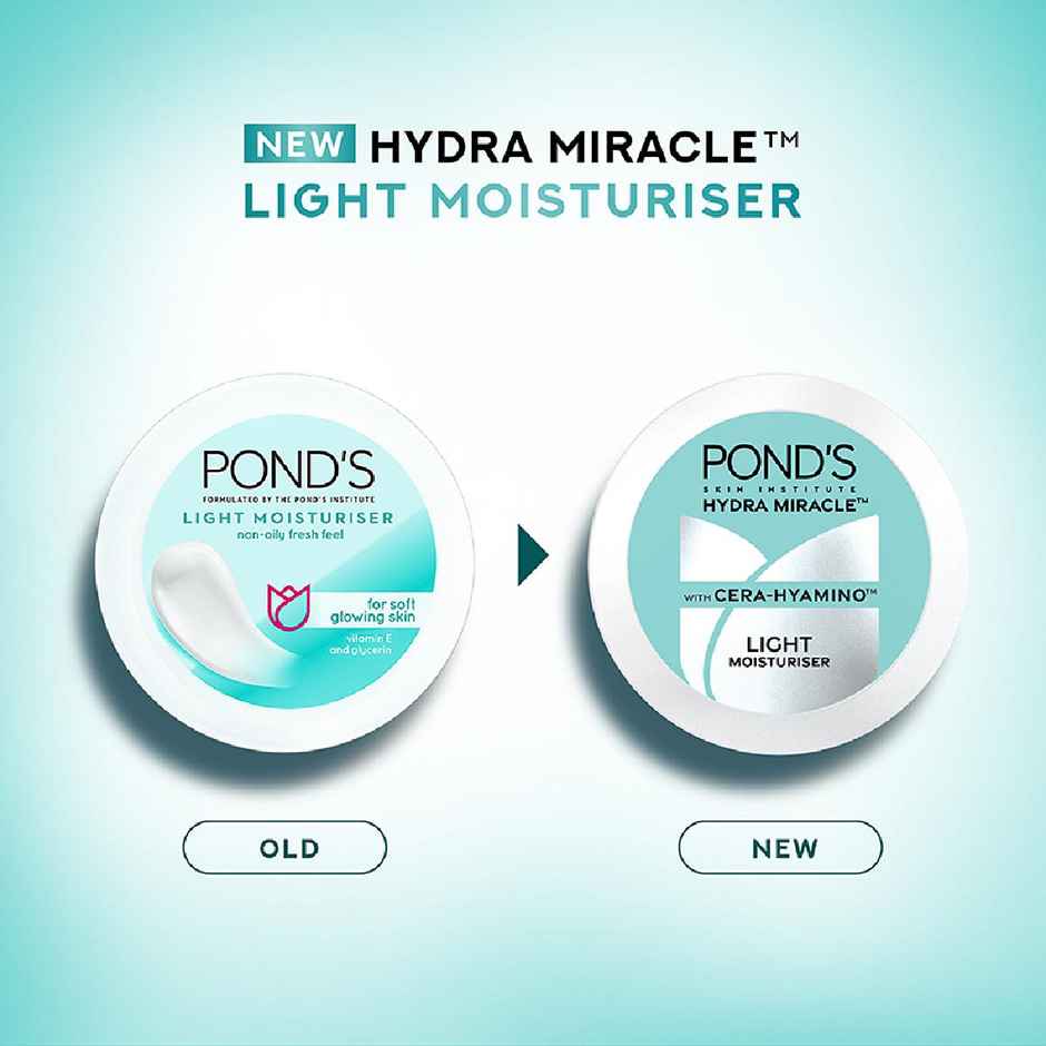 Pond's  Light Moisturiser With Cera-Hyamino For 5X Dryness Repair For Soft, Smooth Skin, 50Ml