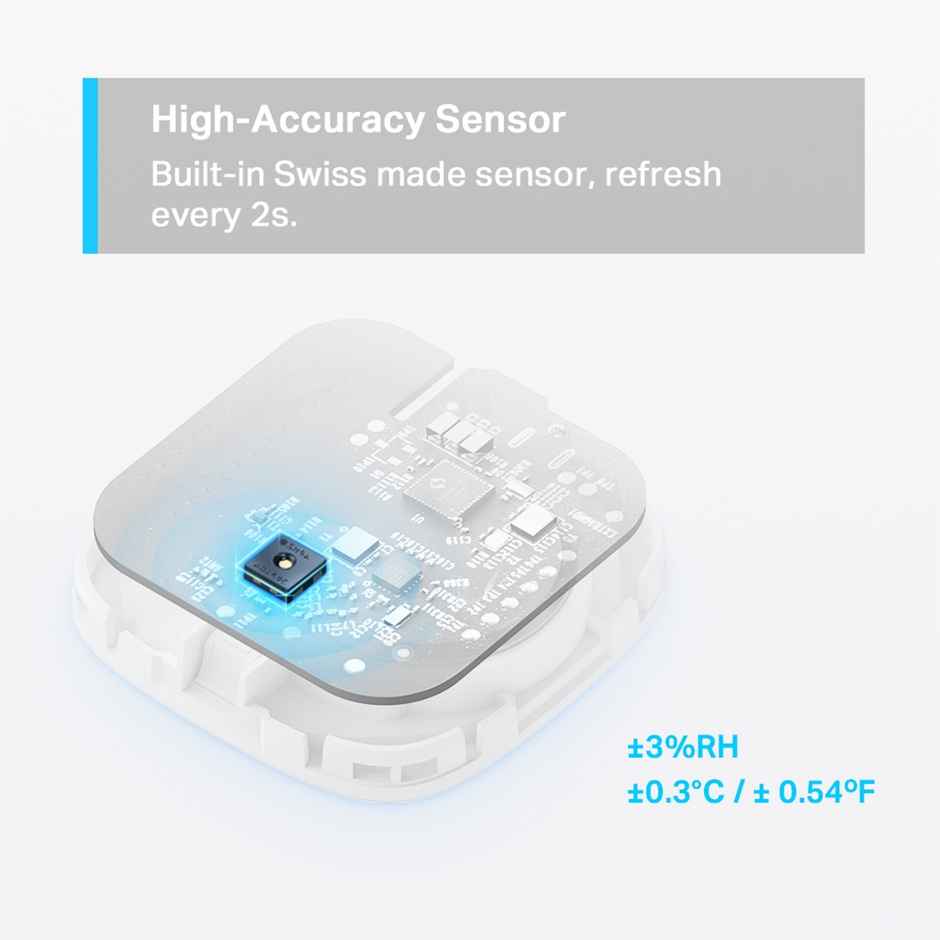 TP-Link Tapo T310 Smart Temperature & Humidity Sensor,Work With Alexa, Hub Required Separately