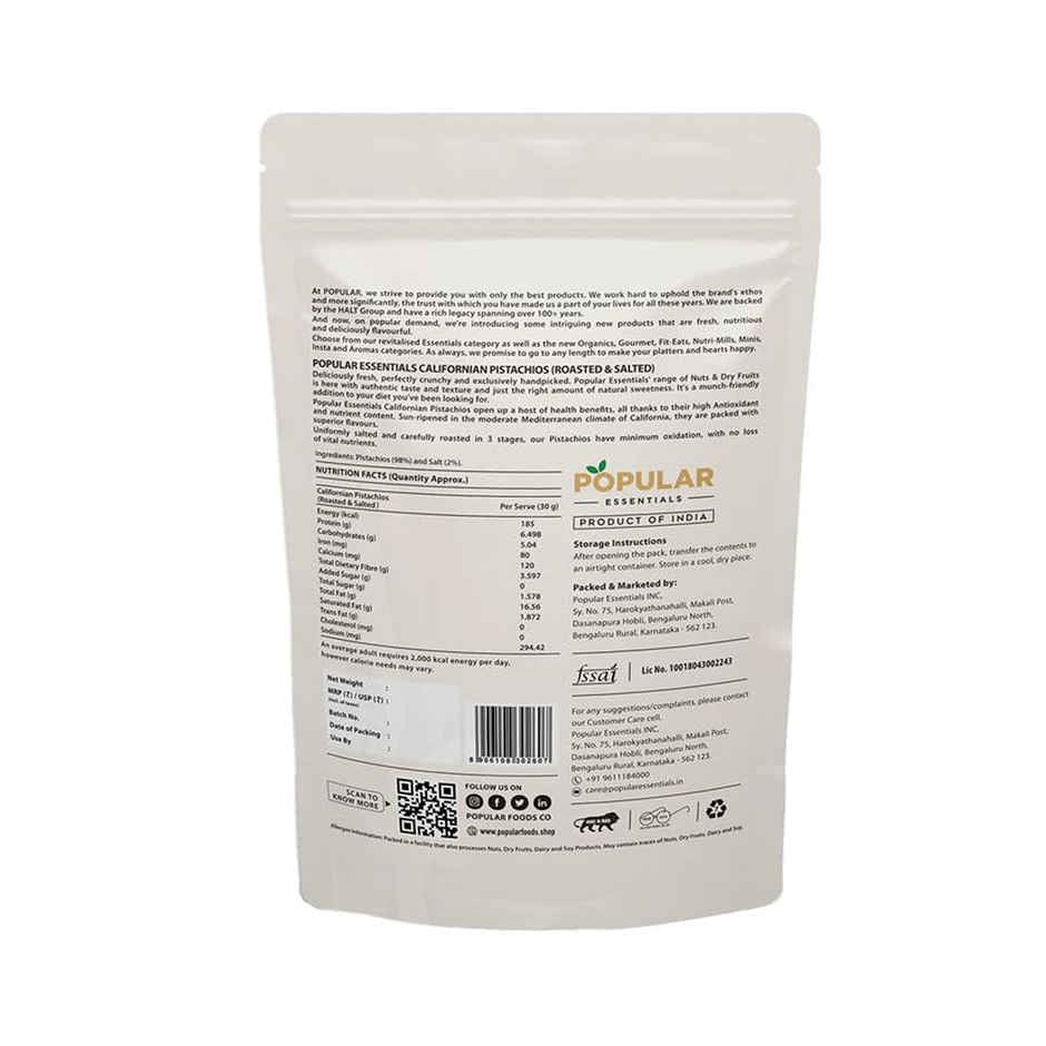 Popular Essentials Pista Salted (With Shell)