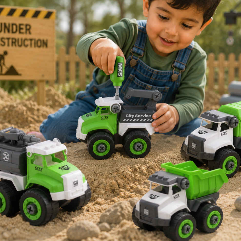 Toytales City Vehicles| Construction| Vehicle Toys Set |Color May Vary|Vehicle|Truck|Dumper