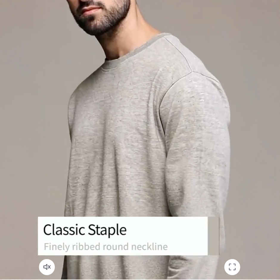 Outlaws Men's Cotton Rich Premium Sweatshirt | Grey Melenge - 2XL