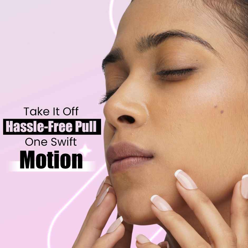 Sanfe Instant Stick On Nails-French Tip | Press On Nails Kit | Artificial Nails Set