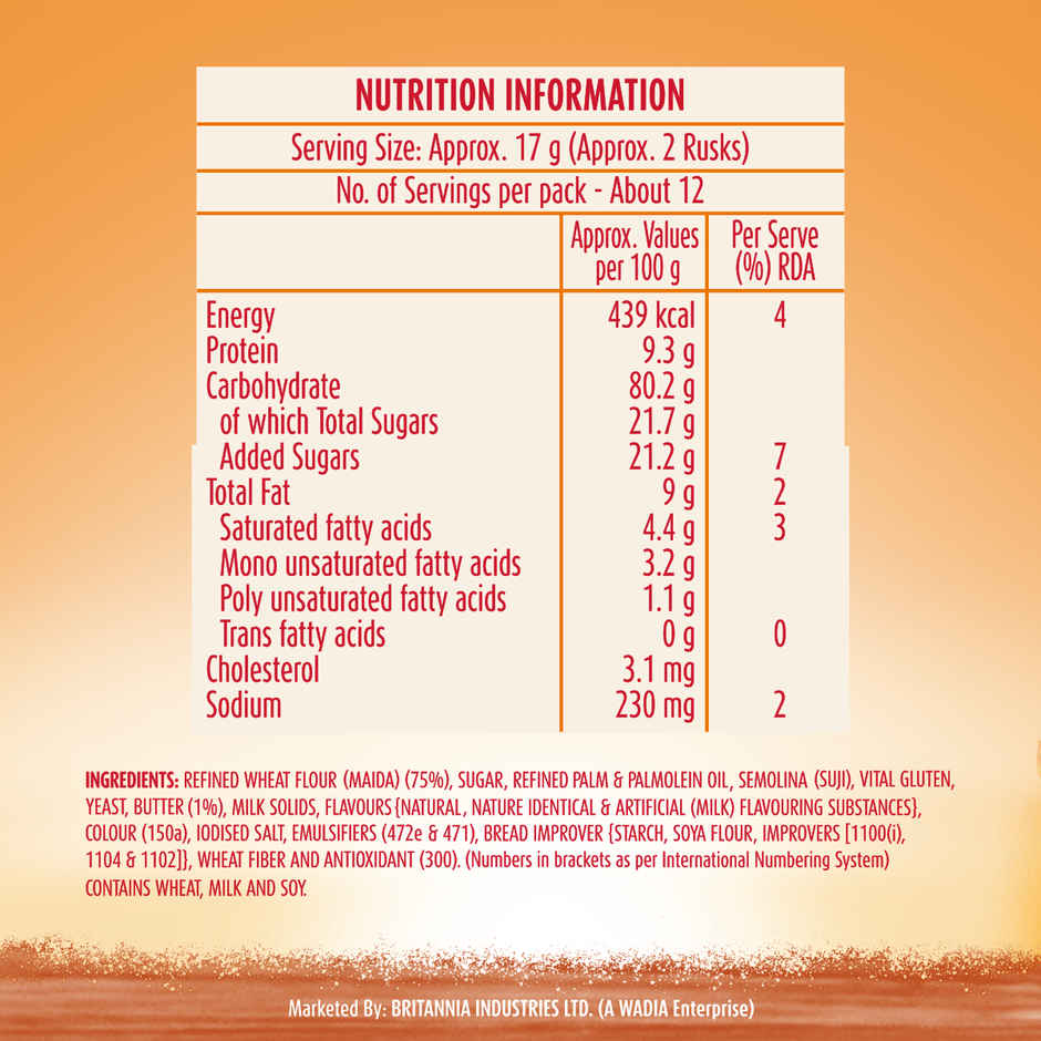 Britannia Toastea Butter Rusk