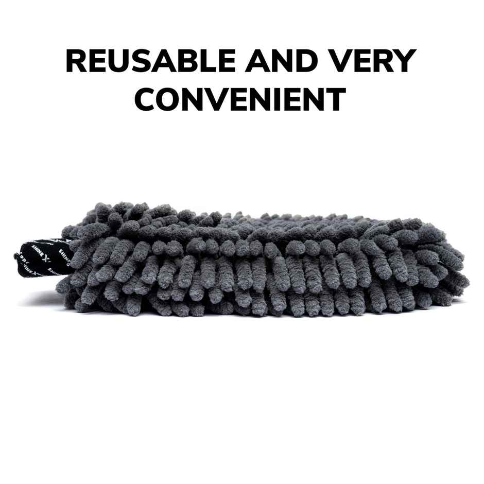 ShineXPro Microfiber Car Cleaning Cloth Wash Mitt - 500 GSM | 35 x 75 cm