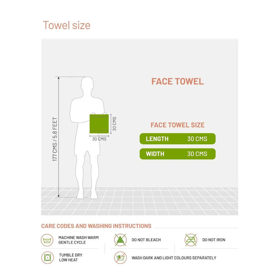 DDECOR Yarn Dyed Sporty Look Cotton Reversible 500 GSM Face Towel - Coffee Brown/Chocolate Brown