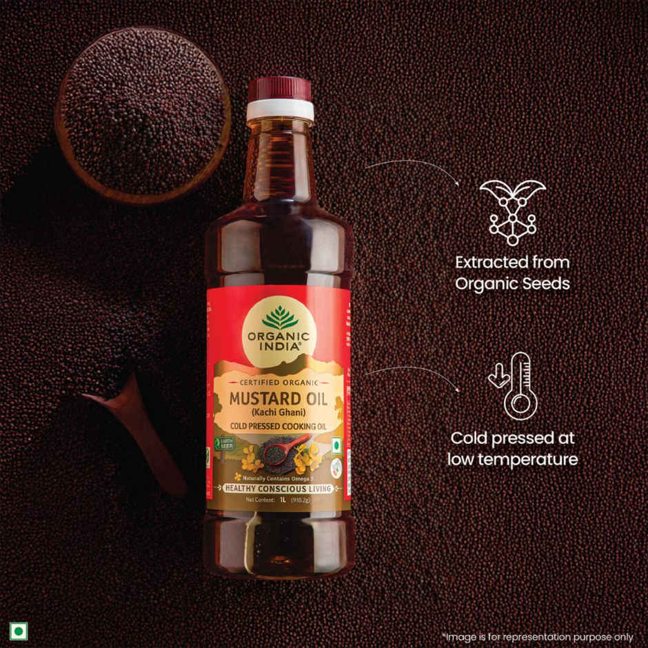 Organic India Mustard (Sarson) Cold Pressed Oil